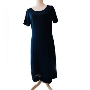 St. John Collection Gorgeous Navy Knit Dress Size 10